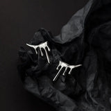 TrustDavis 925 Sterling Silver Water Drop Stud Earrings Wedding Jewelry DA2816