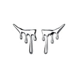 TrustDavis 925 Sterling Silver Water Drop Stud Earrings Wedding Jewelry DA2816