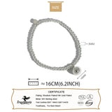 TrustDavis 925 Sterling Silver Minimalist 3mm Beads Chain Bracelets