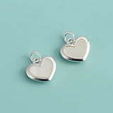TrustDavis 925 Silver Charm Love Pearls Romantic Pendant DIY Necklace Jewelry