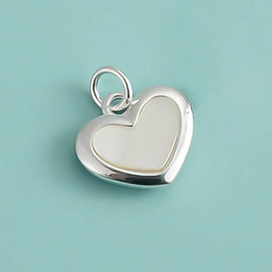 TrustDavis 925 Silver Charm Love Pearls Romantic Pendant DIY Necklace Jewelry