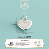 TrustDavis 925 Silver Charm Love Pearls Romantic Pendant DIY Necklace Jewelry