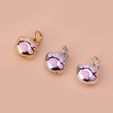 925 Sterling Silver Cat Paws Charm Pendant for DIY Jewelry