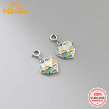 TrustDavis 925 Sterling Silver Sweet Heart Charm Pendant Jewelry