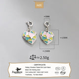 TrustDavis 925 Sterling Silver Sweet Heart Charm Pendant Jewelry