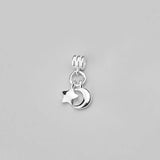 TrustDavis Star Moon Charms Pendant DIY Fine Accessories