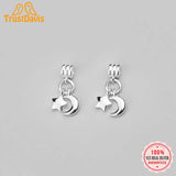 TrustDavis Star Moon Charms Pendant DIY Fine Accessories