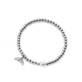 925 Silver Mermaid Tail Beads Bracelet Women Wedding Jewelry