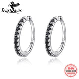 TrustDavis Zircon Sterling Silver Clip Earring Set