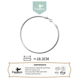 TrustDavis 925 Silver Minimalist Snake Chain Bracelet Wedding Jewelry