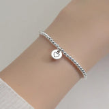 TrustDavis Sterling Silver Heart Beads Bracelet Wedding Jewelry
