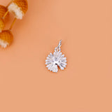 925 Sterling Silver Daisy Charms Pendant For Jewelry DIY
