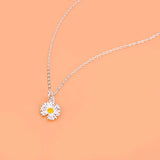 925 Sterling Silver Daisy Charms Pendant For Jewelry DIY