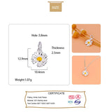 925 Sterling Silver Daisy Charms Pendant For Jewelry DIY
