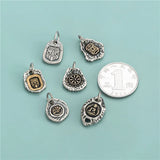TrustDavis 925 Silver Retro Charms Pendant For Jewelry DZ650