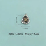 TrustDavis 925 Silver Retro Charms Pendant For Jewelry DZ650