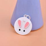 TrustDavis 925 Sterling Silver Rabbit Charms Pendant For DIY Jewelry
