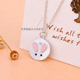 TrustDavis 925 Sterling Silver Rabbit Charms Pendant For DIY Jewelry