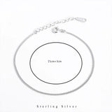 TrustDavis 925 Sterling Silver Chain Bracelet For Women Girls