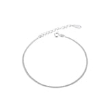 TrustDavis 925 Sterling Silver Chain Bracelet For Women Girls