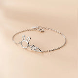 TrustDavis Bunny Love Carrot Bracelet for Women