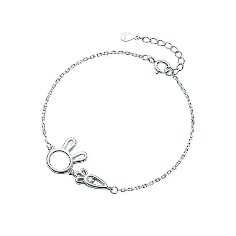 TrustDavis Bunny Love Carrot Bracelet for Women