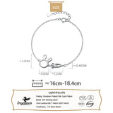 TrustDavis Bunny Love Carrot Bracelet for Women