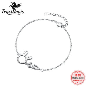 TrustDavis Bunny Love Carrot Bracelet for Women