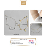TrustDavis 925 Silver CZ Cross Bracelet Wedding Gift DS2393