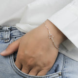 TrustDavis Moon Bracelet For Women Girls Wedding Gift DT18