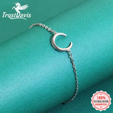 TrustDavis Moon Bracelet For Women Girls Wedding Gift DT18