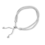 TrustDavis 925 Sterling Silver CZ Double-deck Box Chain Bracelet Wedding Gift