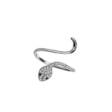 TrustDavis Snake CZ Opening Ring For Women Wedding