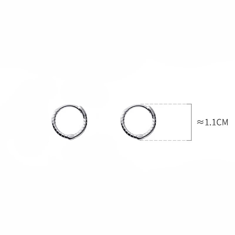 TrustDavis 925 Silver Twist Hoop Earrings for Wedding