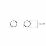 TrustDavis 925 Silver Twist Hoop Earrings for Wedding