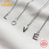 TrustDavis 925 Silver Sweet Letters Pendant For Women Girls DIY Acc