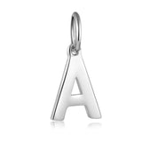 TrustDavis 925 Silver Sweet Letters Pendant For Women Girls DIY Acc