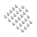 TrustDavis 925 Silver Round 26 Letters Pendant Women Wish DIY Jewelry DZ81