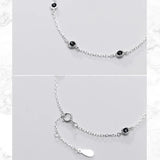 TrustDavis Sweet Round Zircon Bracelet Women Party Fine S925 Jewelry