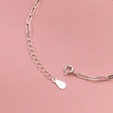 TrustDavis 925 Silver Love Chain Bracelet Women Wedding Jewelry DS3341
