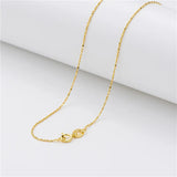 TrustDavis 925 Sterling Silver Water-wave Snake Box Beads Chain Necklace