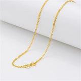 TrustDavis 925 Sterling Silver Water-wave Snake Box Beads Chain Necklace