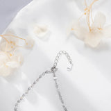 TrustDavis 925 Silver Round Chain Bracelet Women Office Lady Jewelry Gift