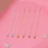 TrustDavis 925 Silver Sweet 4mm Beads Box Chain Linked Ear Line