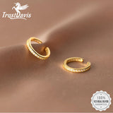 TrustDavis CZ Ear Cuff Clip Earring For Women DE0082