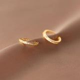TrustDavis CZ Ear Cuff Clip Earring For Women DE0082