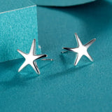 TrustDavis Star Stud Earrings Wedding Jewelry Gift