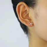 TrustDavis Star Stud Earrings Wedding Jewelry Gift