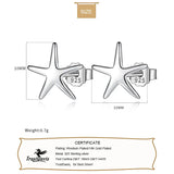 TrustDavis Star Stud Earrings Wedding Jewelry Gift