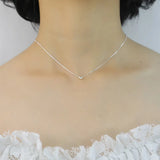 TrustDavis 925 Silver Heart Necklace Romantic Pendant Fine Jewelry DA1164